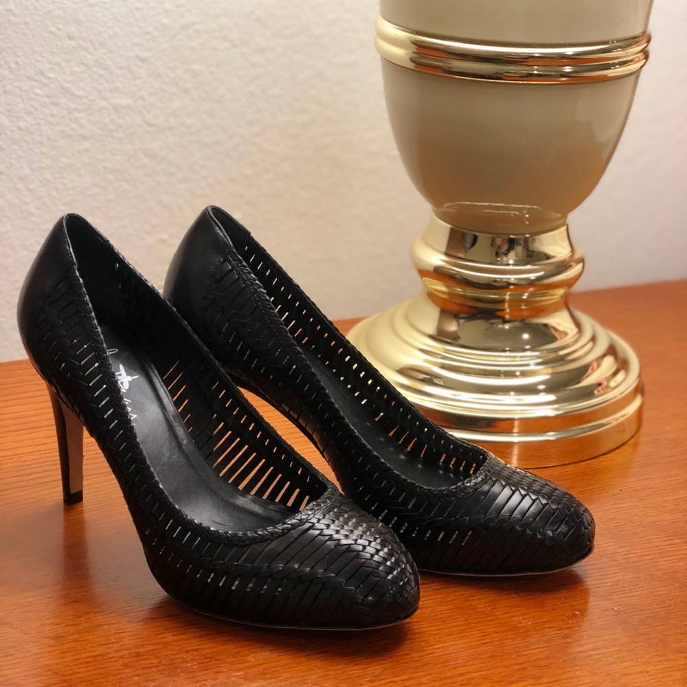 Cole Haan Woven Leather Pumps